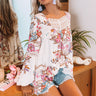 Floral Spell Shift Top In Ivory Image - 1