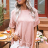 Venice Beach Boardwalk Shift Top In Blush Image - 1