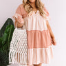 Summer Sway Stripe Linen Dress Curves Image - 1