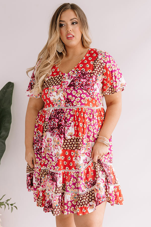 Blooms For Days Babydoll Dress Curves Image - 4
