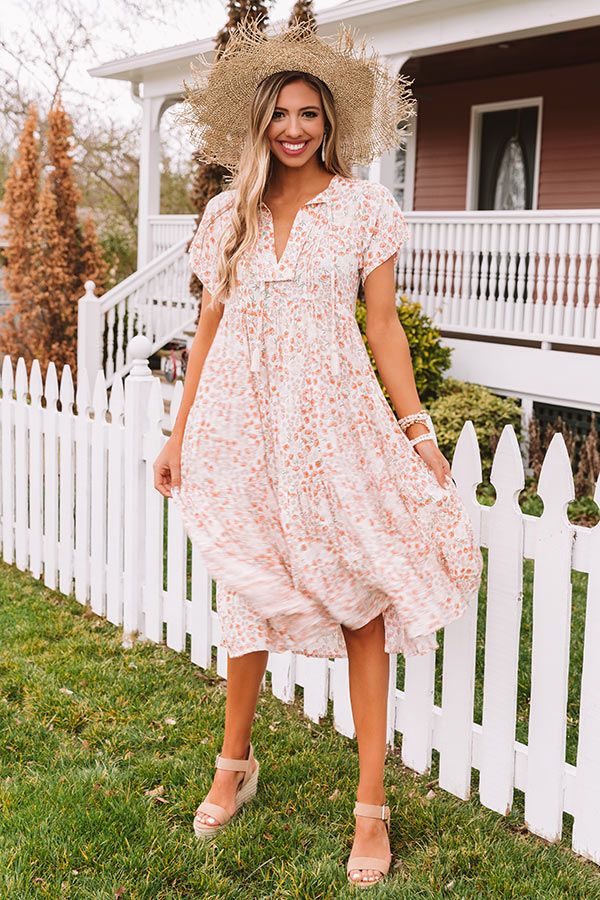 Harbor Happiness Floral Midi Image - 1