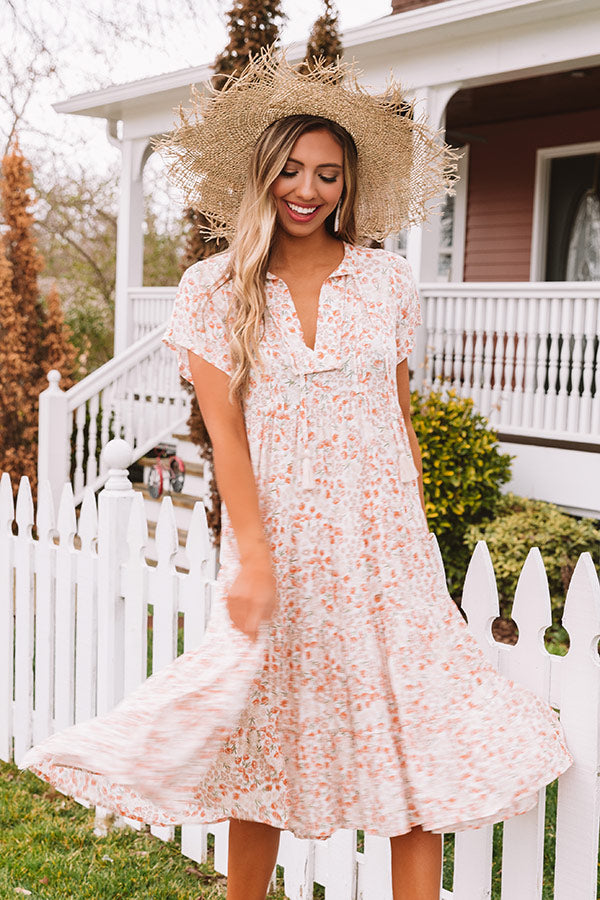 Harbor Happiness Floral Midi • Impressions Online Boutique