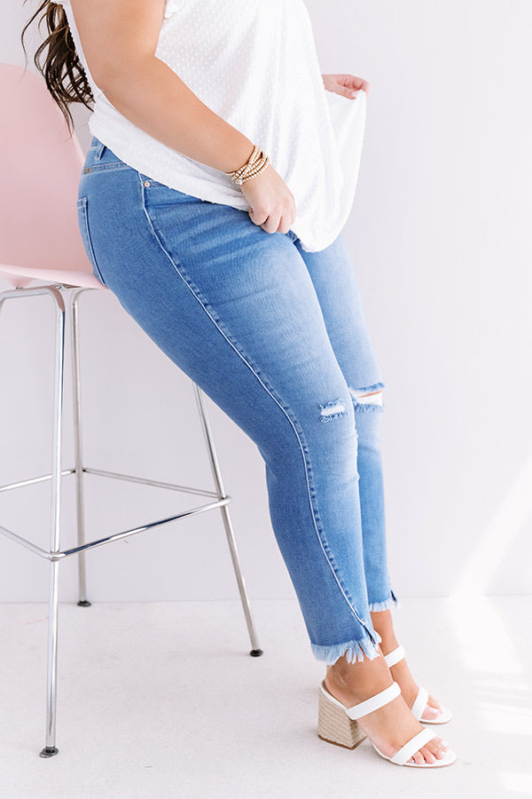 KanCan The Cammy High Waist Distressed Skinny Curves Image - 5