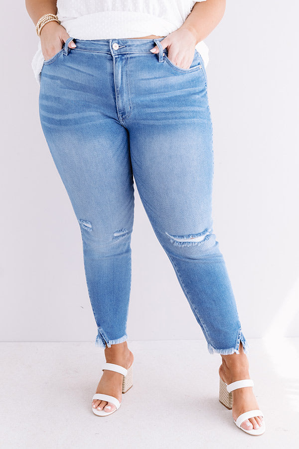 KanCan The Cammy High Waist Distressed Skinny Curves Image - 2