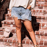 KanCan The Jude High Waist Distressed Shorts in Medium Wash Curves Image - 1