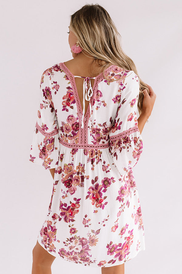 Kisses In Costa Maya Babydoll Dress In Ivory Image - 5