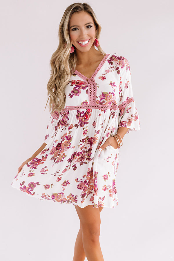 Kisses In Costa Maya Babydoll Dress In Ivory • Impressions Online Boutique