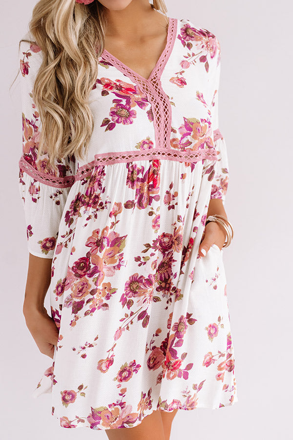 Kisses In Costa Maya Babydoll Dress In Ivory Image - 4