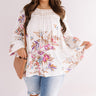 Floral Spell Shift Top In Ivory Curves Image - 1