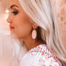 Kendra Scott Elle Rose Gold Drop Earrings in Blush Wood Image - 1