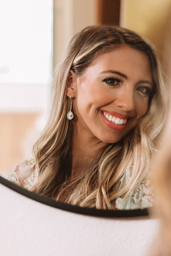 Kendra Scott Macrame Dee Gold Drop Earrings in Nude Abalone Image - 2