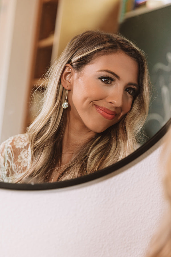 Kendra Scott Macrame Dee Gold Drop Earrings in Nude Abalone Image - 1