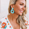 Baja Blooms Earrings In Aqua Image - 1