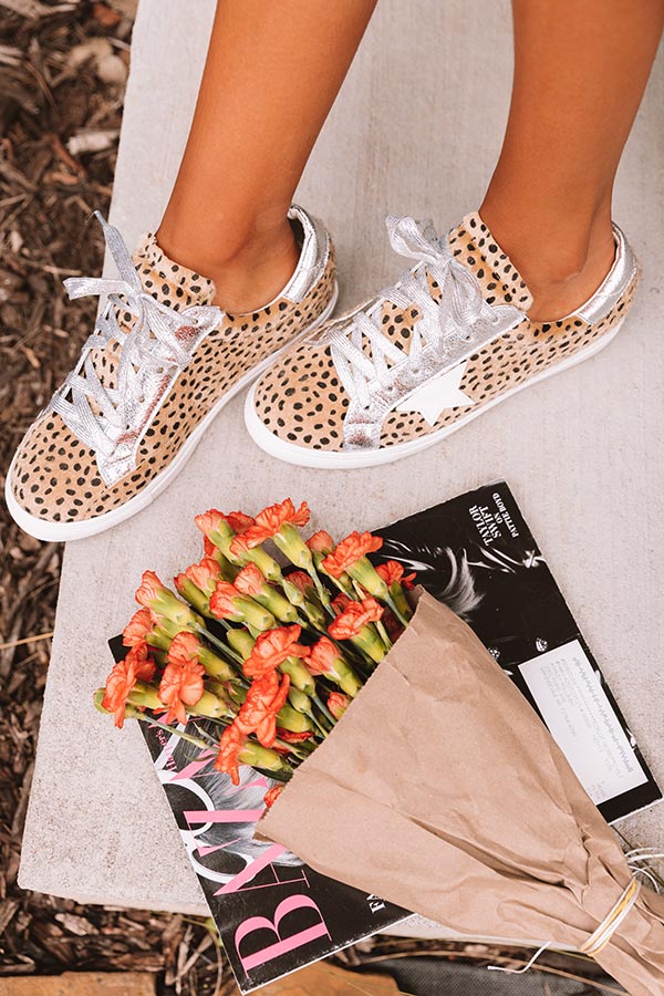 Shine Brighter Cheetah Print Sneaker Image - 2