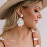 Coast My Way Beaded Earrings In Ivory Image - 1