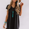 Dunes And Daydreams Babydoll Dress In Black Image - 1