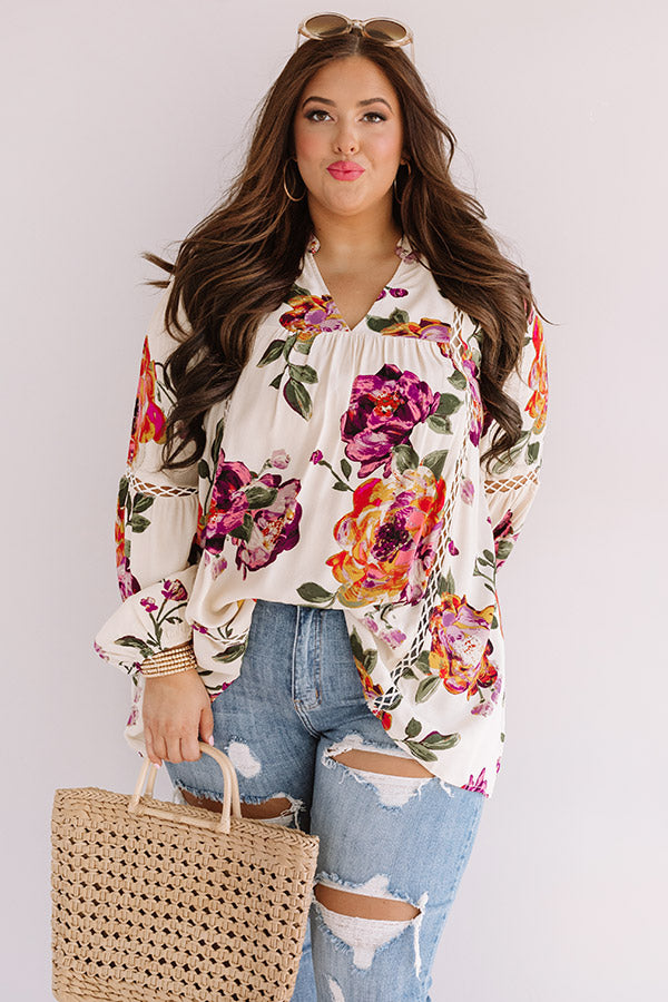 Feelin' Floral Shift Top  Curves Image - 3