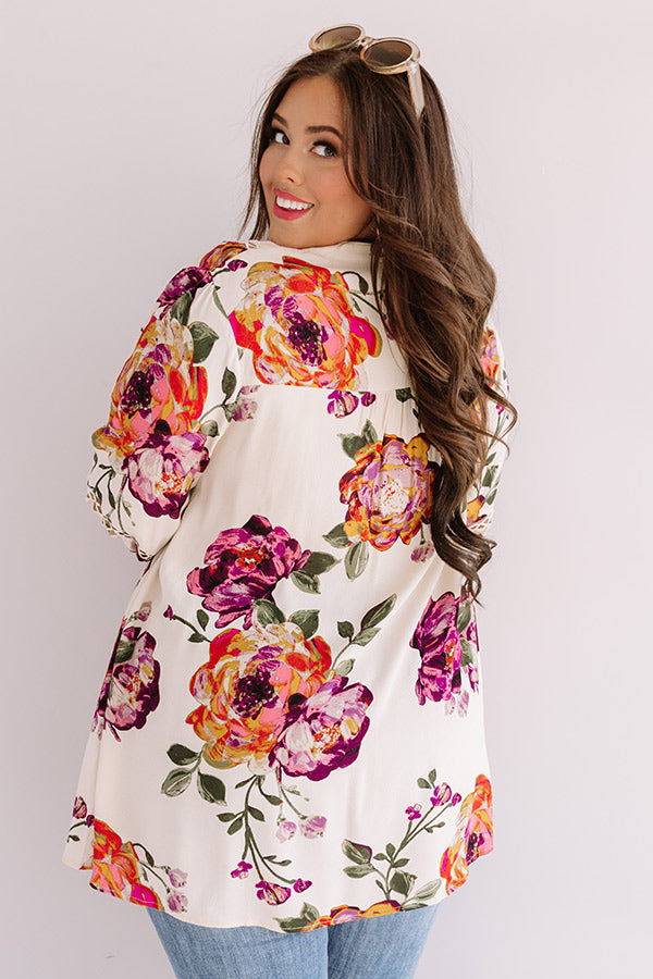 Feelin' Floral Shift Top  Curves Image - 5