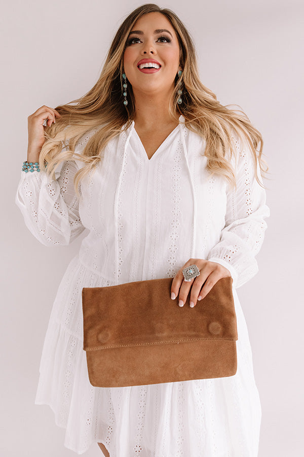 Excited For Paradise Eyelet Dress in White Curves Image - 2