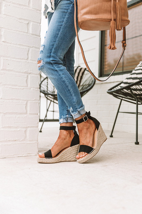 The Alba Wedge In Black Image - 1