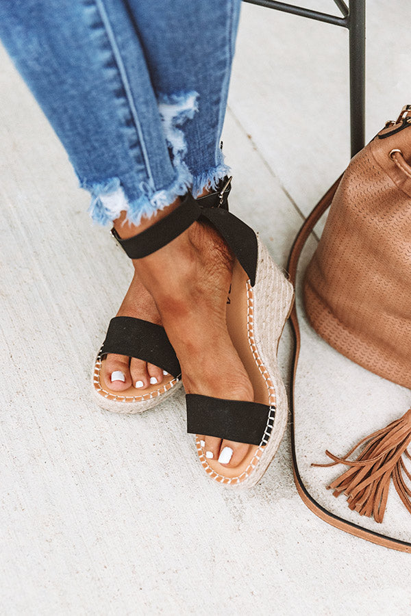 The Alba Wedge In Black Image - 3