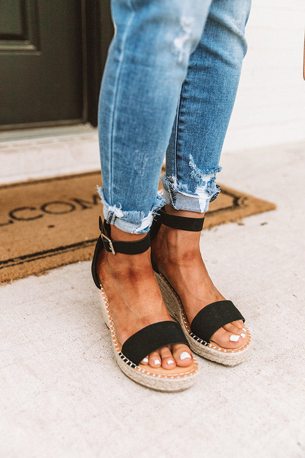 The Alba Wedge In Black Image - 2