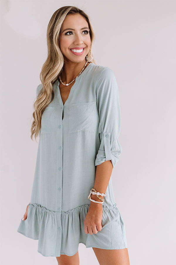 Turn Up The Music Shift Dress In Pear Image - 1