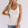 Basic Instincts Seamless Tank In Beige Image - 1
