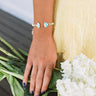 Kendra Scott Macrame Elton Gold Cuff Bracelet in Aqua Illusion Image - 1