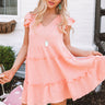 On Tiki Time Shift Dress In Peach Image - 1
