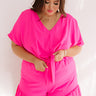 Cali Chick Romper In Hot Pink Curves Image - 1