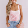 Sunshine Forecast Ribbed Tie Dye Bodysuit in Blush Image - 1