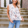 Baja Blooms Lace Shift Top In Ivory Image - 1