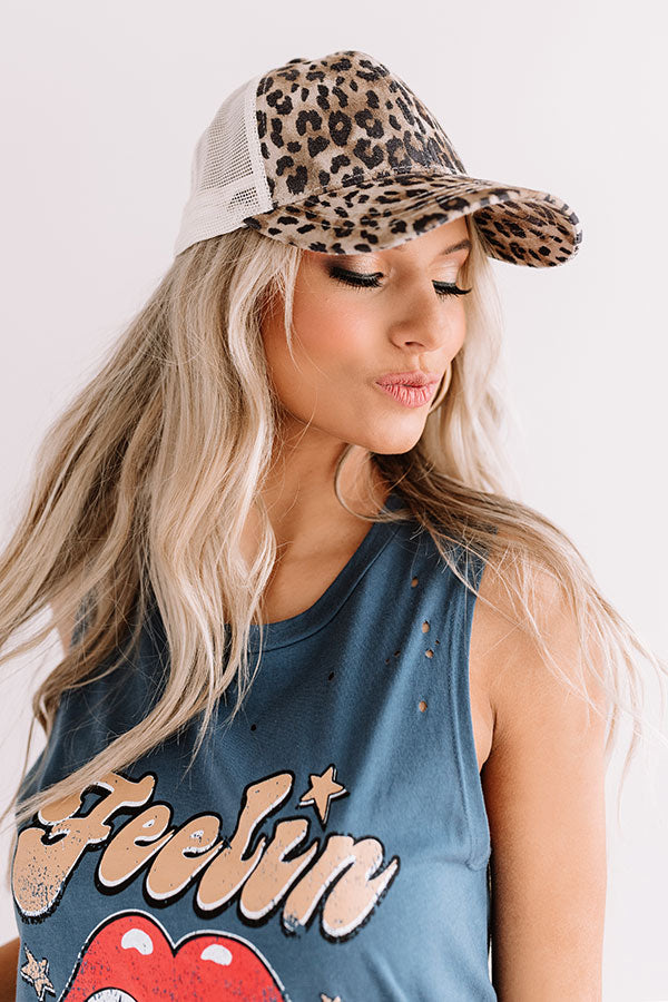 Style Session Leopard Baseball Cap Image - 2