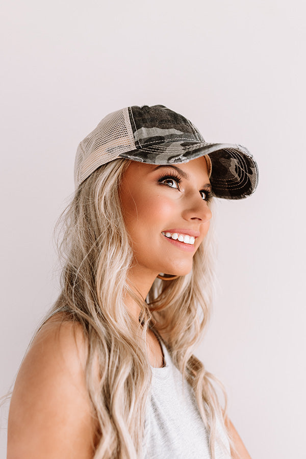 Hey Gorgeous Camo Baseball Cap Image - 1
