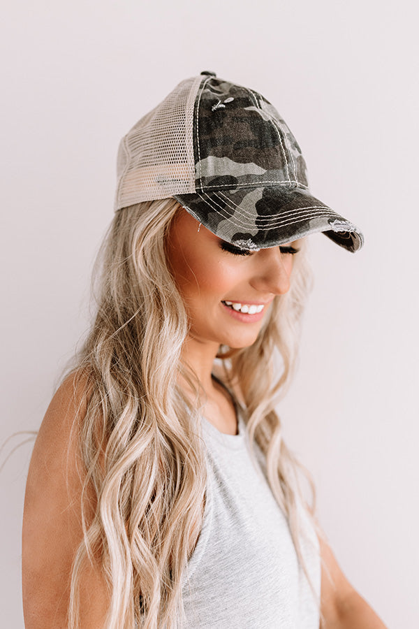 Hey Gorgeous Camo Baseball Cap Image - 3