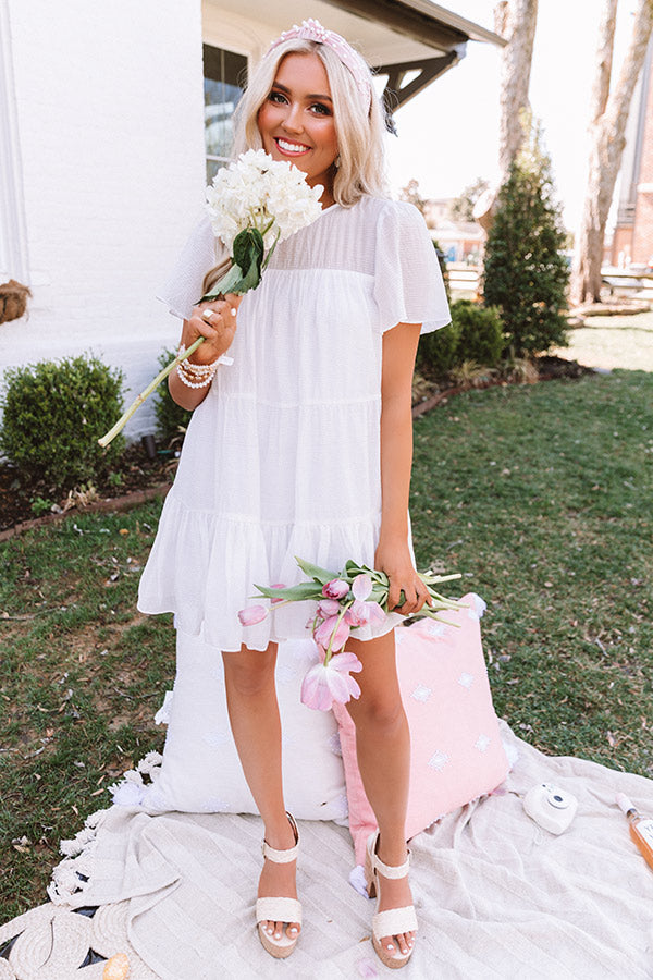 Aruba Kisses Shift Dress In White Image - 1