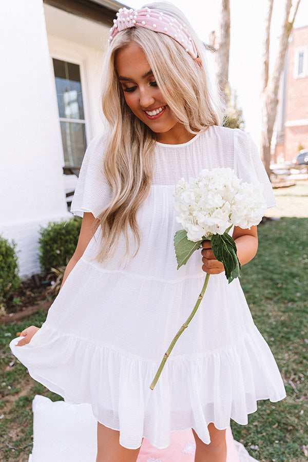 Aruba Kisses Shift Dress In White Image - 5