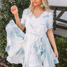 Lovely Lyric Watercolor Dress In Blue Image - 1