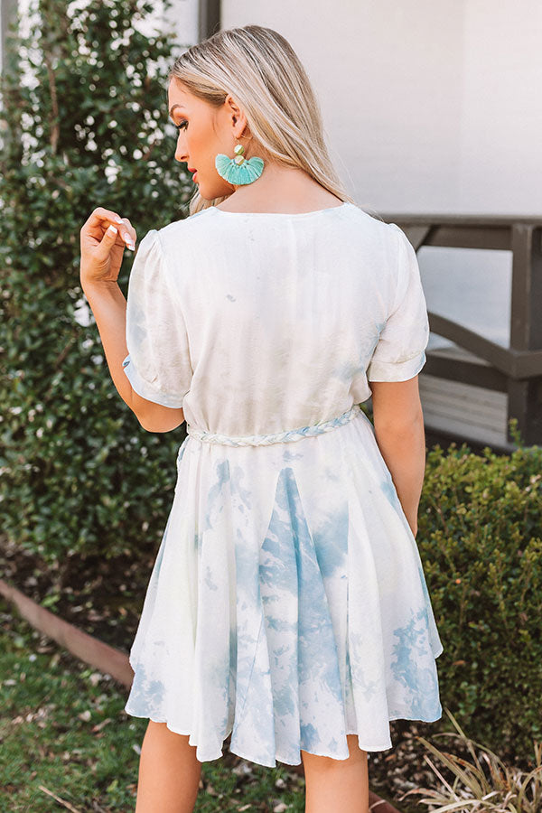 Lovely Lyric Watercolor Dress In Blue Image - 1