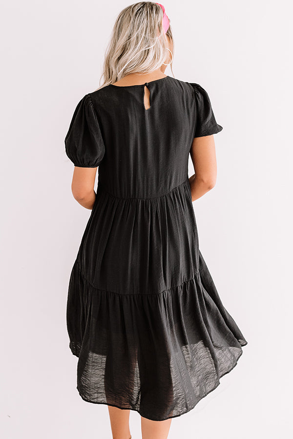 Sweet Dawn Midi In Black Image - 4