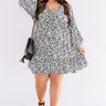 Cabana Happy Hour Leopard Shift Dress Curves Image - 1