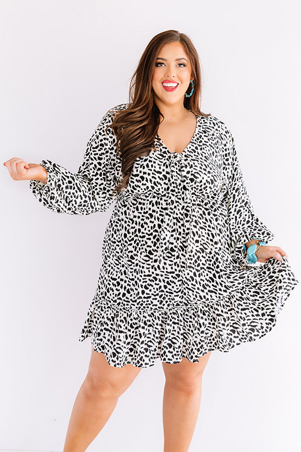 Cabana Happy Hour Leopard Shift Dress Curves Image - 3