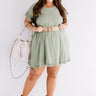 Treading Lightly Shift Dress In Pear Curves Image - 1