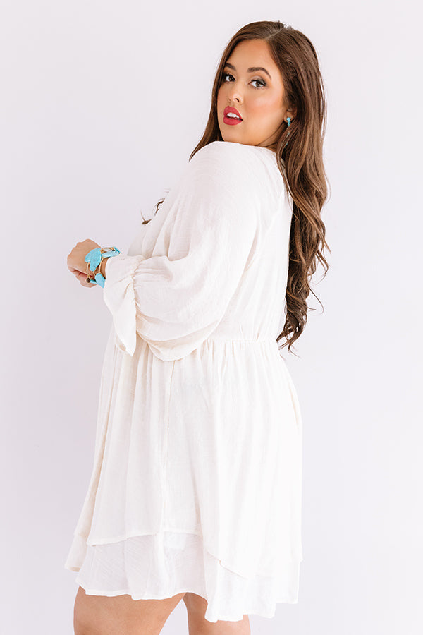 Sand And Sippin' Babydoll Dress Curves Image - 4