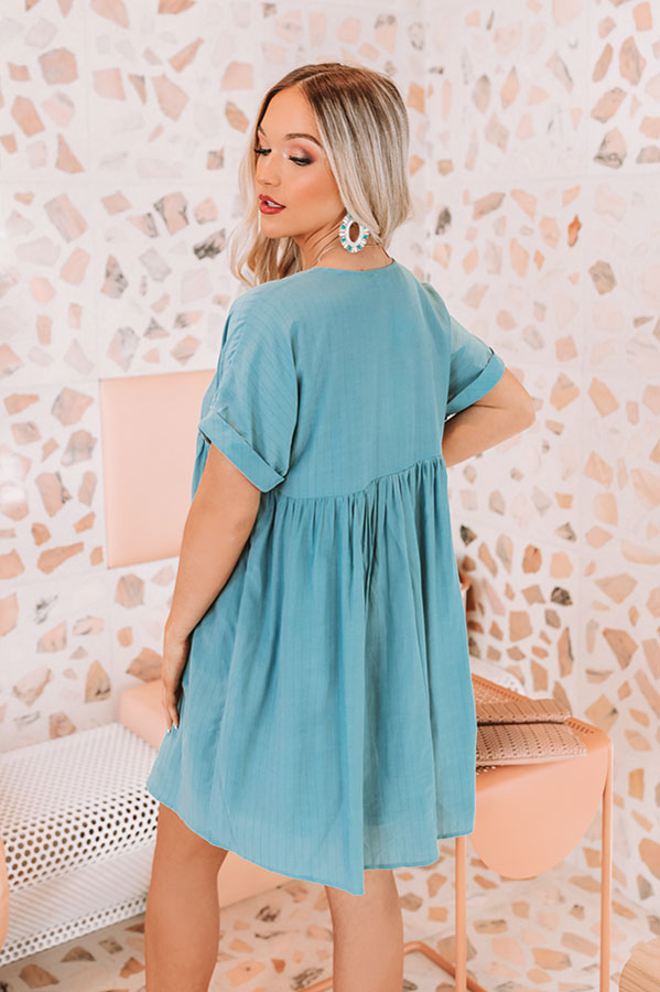 Pretty In Punta Cana Babydoll Dress In Limpet Shell Image - 5