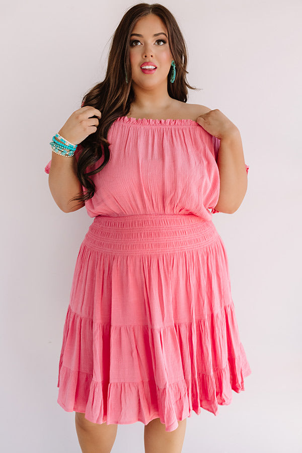 Mediterranean Moment Dress In Pink Curves Image - 4