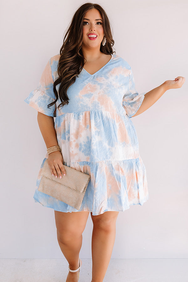 Turks And Cuties Tie Dye Shift Dress  Curves Image - 3