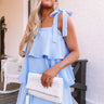 Tier Comes The Sun Shift Dress In Sky Blue Image - 1