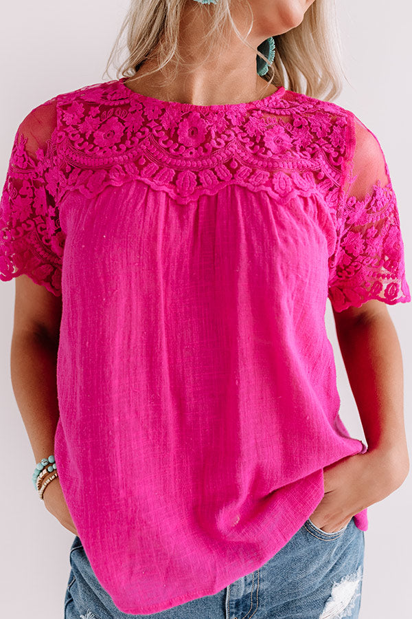 Sangria In Santa Rosa Embroidered Shift Top Image - 5